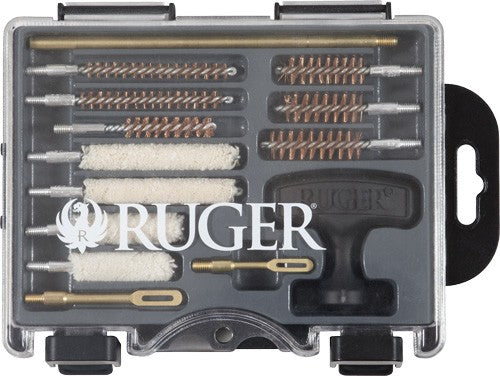 Allen Ruger 15-Piece Compact Handgun Cleaning Kit with Molded Tool Box