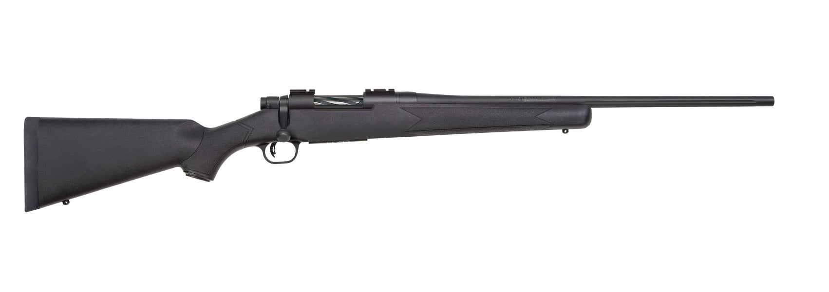 Mossberg 27851 Patriot Full Size 7mm-08 Rem Rifle, 4+1, 22" Fluted Barrel, Black Synthetic Stock