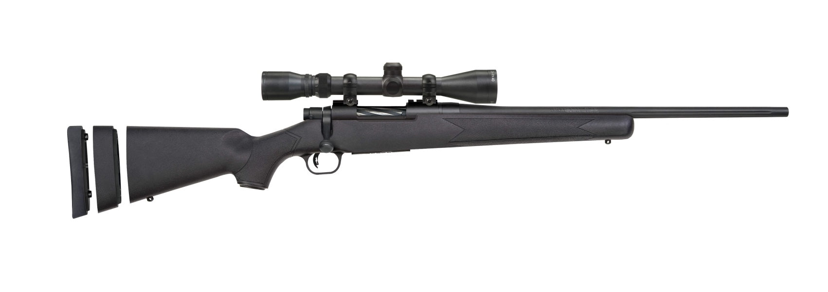 Mossberg 27853 Patriot Super Bantam 7mm-08 Rem Youth Rifle, 5+1, 20" Fluted Barrel with 3-9x40mm Scope