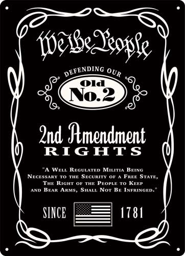 Rivers Edge We the People Whiskey 12"x17" Decorative Tin Sign