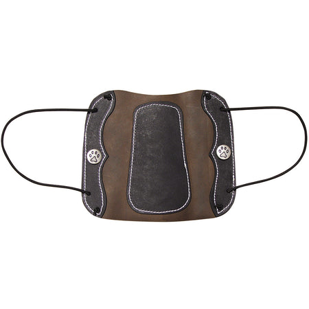 Vista Deluxe Traditional Leather Archery Armguard with Pewter Closure