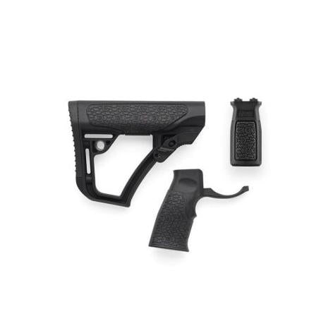 Daniel Defense AR Buttstock Pistol Grip M-LOK Vertical Foregrip Set Black