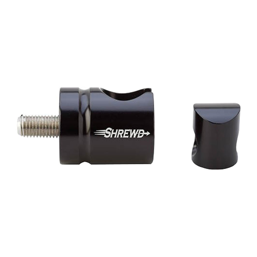 Shrewd Straight Quick Disconnect Bow Stabilizer Adapter Gloss Black