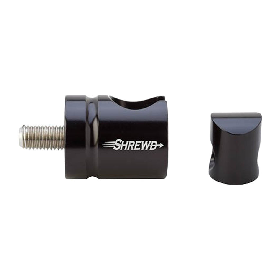 Shrewd Straight Quick Disconnect Bow Stabilizer Adapter Gloss Black
