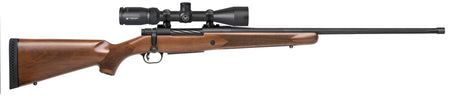 Mossberg Patriot 28237 w/Optic Full Size 6.5 PRC 4+1 24in Fluted Threaded Barrel, Walnut Stock, Vortex Crossfire II 3-9x40mm Scope
