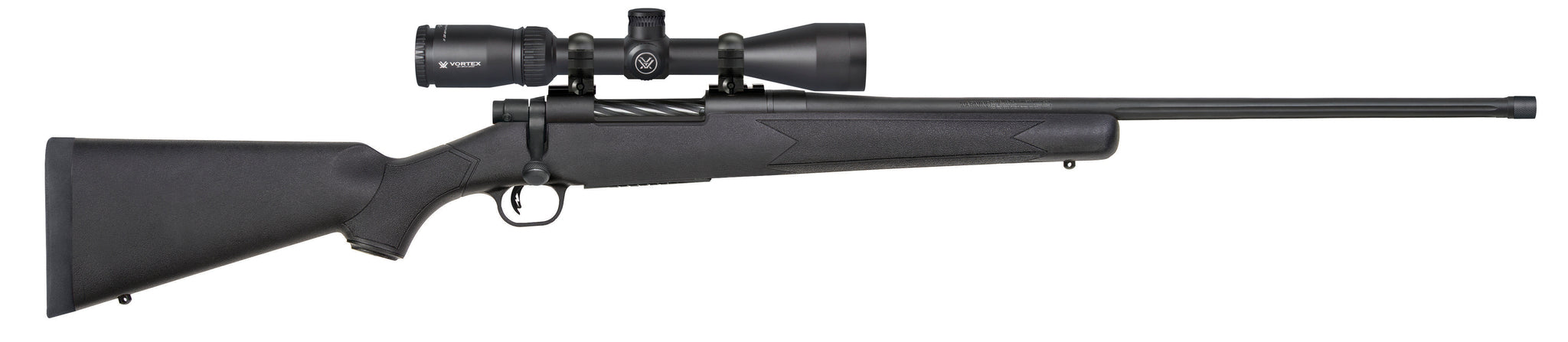 Mossberg Patriot 28247 w/Optic .350 Legend 4+1 22in Fluted Threaded Barrel, Black Synthetic Stock, Vortex Crossfire II 3-9x40mm Scope