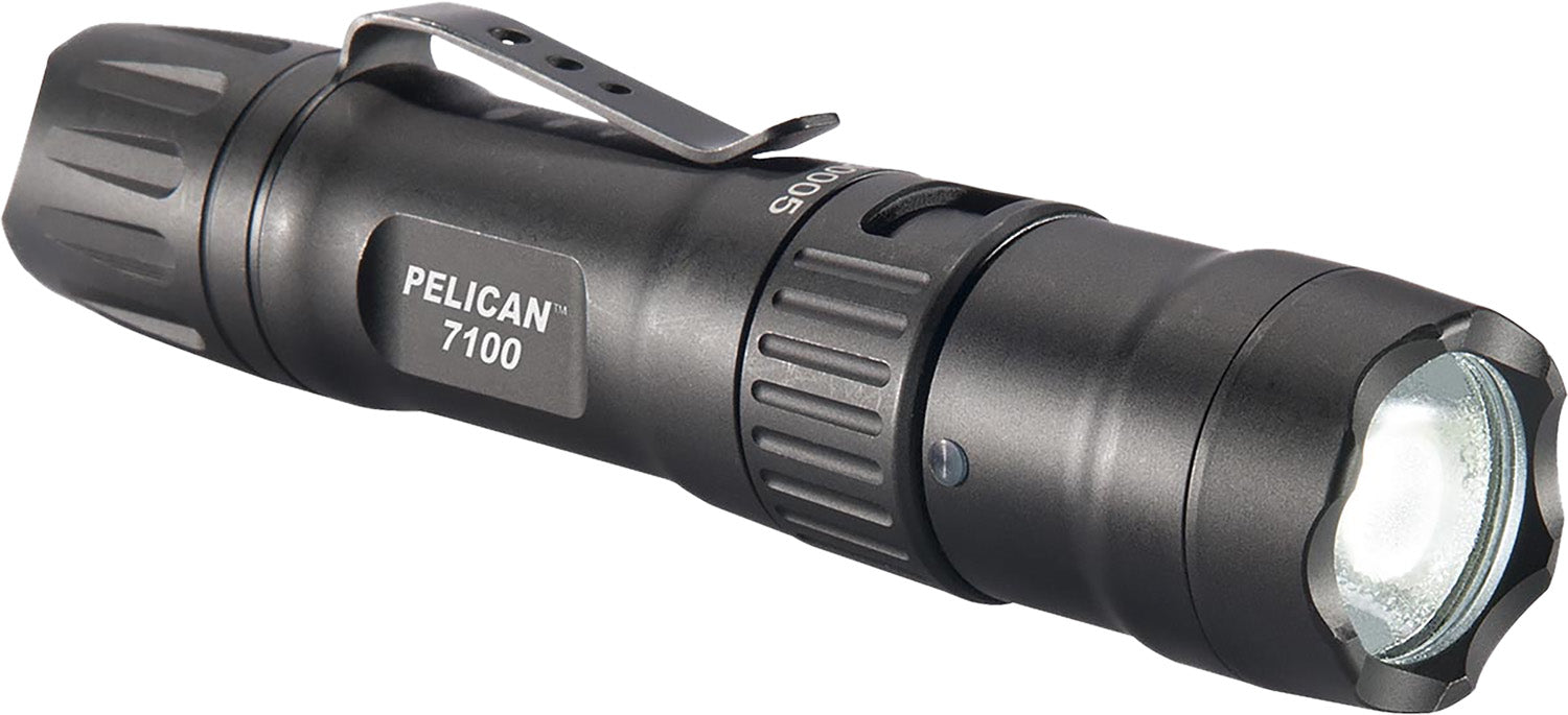 Pelican 7100 Compact Tactical Light Black Anodized 695 Lumens White LED