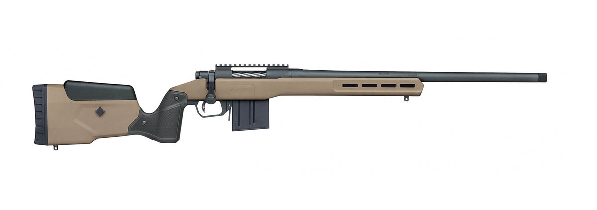 Mossberg 28149 Patriot LR Tactical .308 Win Rifle, 24" Threaded Bull Barrel, MDT Oryx Tactical FDE Stock, Right Hand