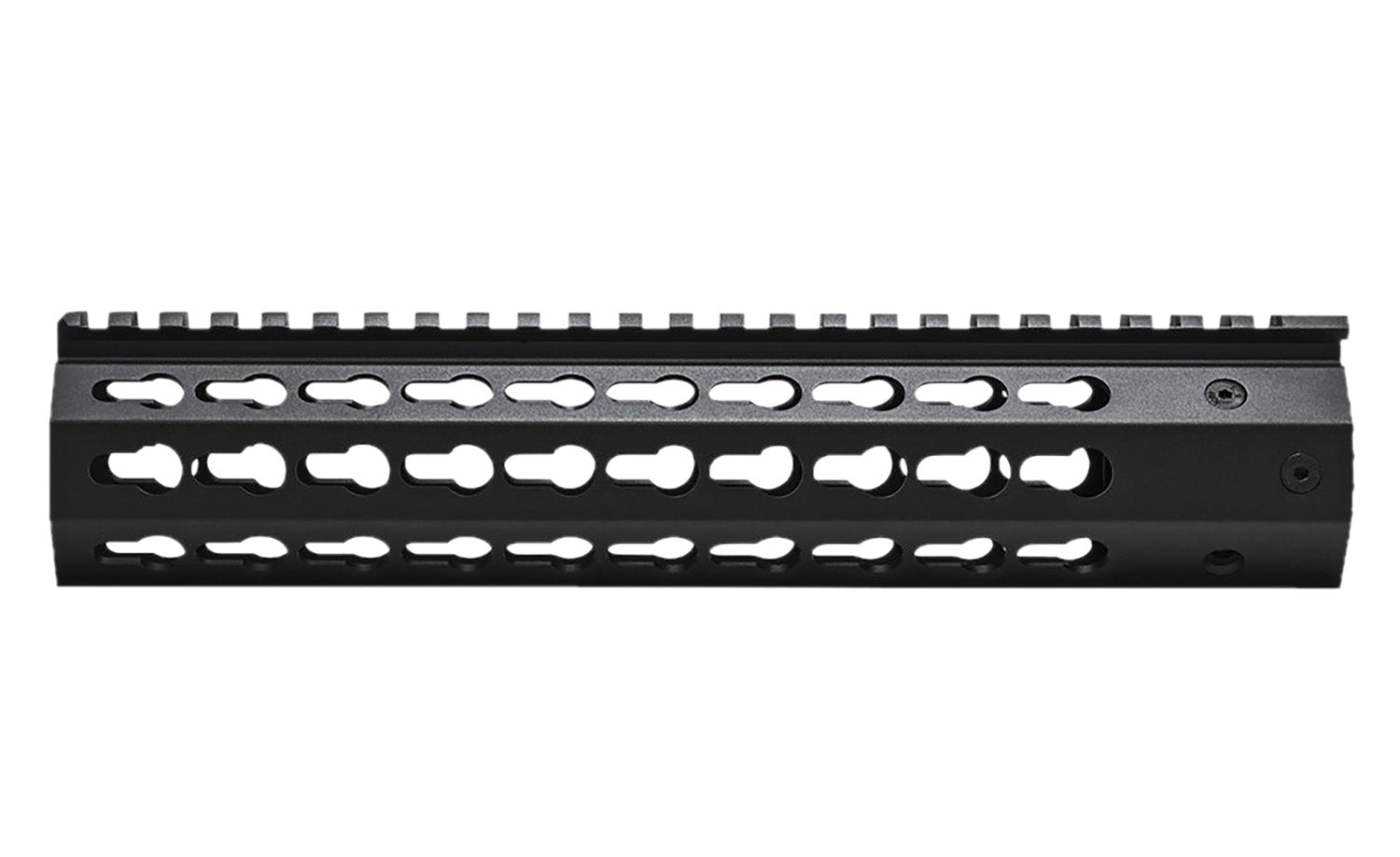 NcStar 10" AR-15/M4 KeyMod Free-Floating Handguard, Black Anodized Aluminum, Picatinny Top Rail
