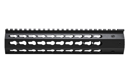 NcStar 10" AR-15/M4 KeyMod Free-Floating Handguard, Black Anodized Aluminum, Picatinny Top Rail