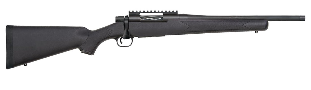 Mossberg Patriot 28228 Carbine .308 Win 5+1 18in Threaded Bull Barrel, Matte Blued Picatinny Rail Receiver, Black Synthetic Stock