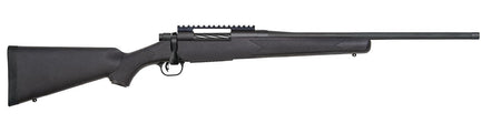 Mossberg Patriot 28235 Carbine 7mm PRC 3+1 20in Matte Blued Threaded Bull Barrel, Picatinny Rail Receiver, Black Fixed Synthetic Stock