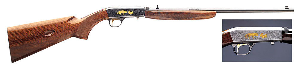 Browning SA-22 Takedown .22 LR Rifle, Gold-Accented Receiver, 10+1 Capacity, Walnut Stock