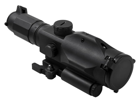 NcStar SRT Gen 3 3-9x40mm Illuminated P4 Sniper Reticle Riflescope with Green Laser Black Anodized