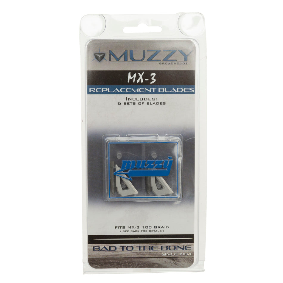 Muzzy Replacement Blades for MX-3 100 Grain Broadhead 9 Pack