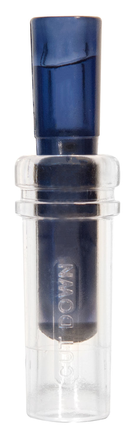 Duck Commander Cut Down 2.0 Double Reed Duck Call Blue Polycarbonate Advanced Caller