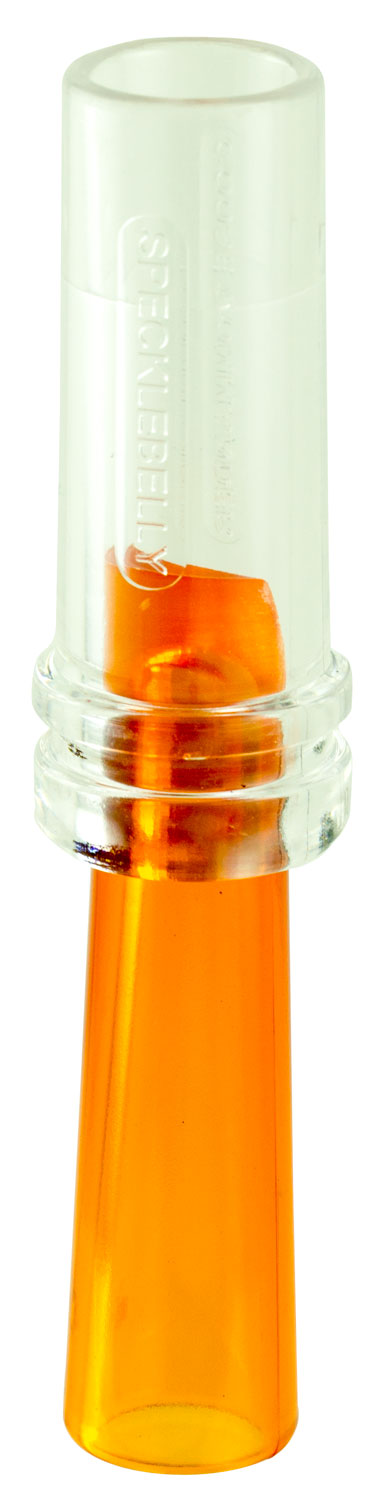 Duck Commander Specklebelly Single Reed Goose Call Clear Orange Acrylic Yodel and Cluck