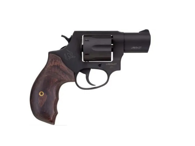 Taurus 2-856021SW 856 Small 38 Special +P 6 Shot 2" Matte Black Alloy Steel Barrel, Cylinder & Frame, Walnut Grip Transfer Bar Safety, Exposed Hammer