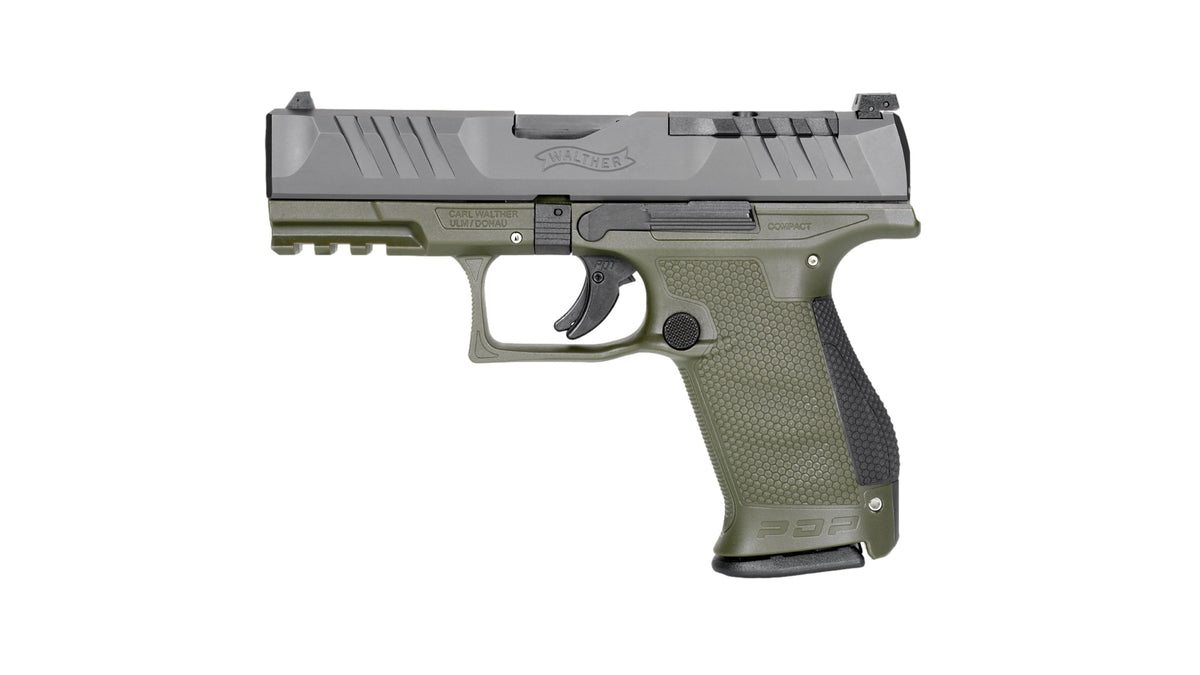 Walther PDP 9mm Compact 4" Black/Green OR 10+1 Pistol