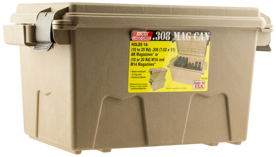 MTM Case-Gard TMC308 Flat Dark Earth .308 Win 7.62x51mm NATO AR Magazine Storage Can