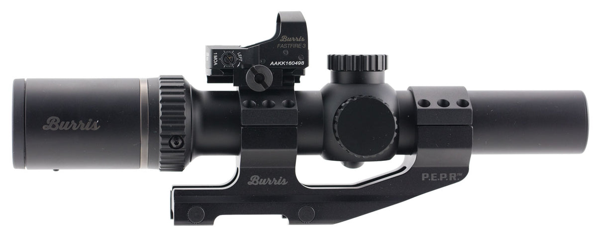 Burris 200437-FF MTAC 1-4x24mm Illuminated Ballistic CQ Scope with FastFire 3 RD and 30mm AR-PEPR Mount