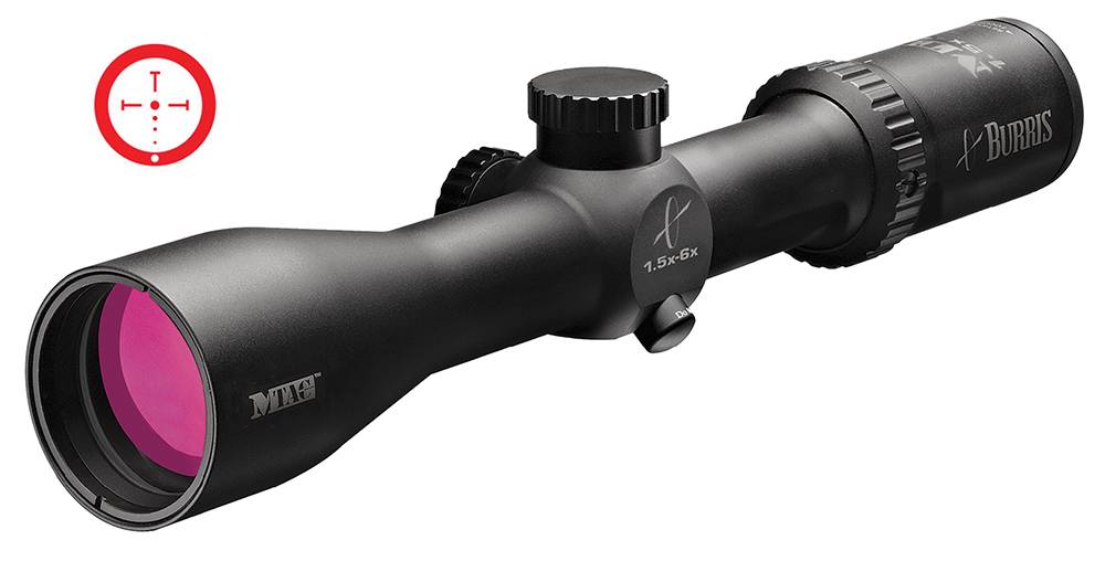 Burris MTAC 1.5-6x42mm Scope 30mm Tube Illuminated Ballistic CQ Reticle Black Matte