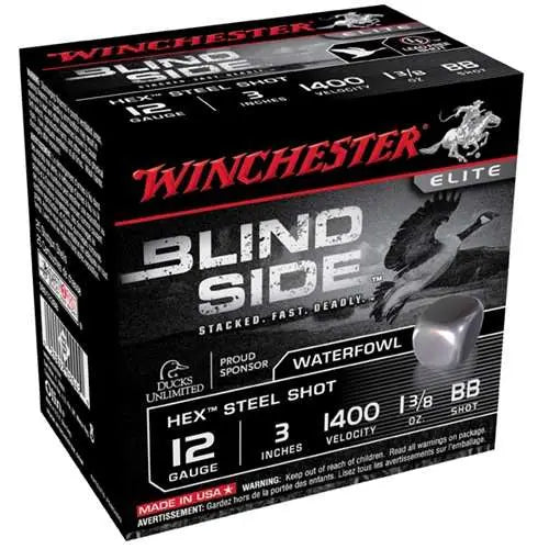 Winchester 12 Gauge Shotgun Shells BLINDSIDE Hunting BB 1-3/8 oz 3 in