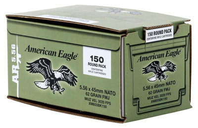Federal AE 5.56x45mm 62gr Green Tip Tactical Ammo 600rd Case