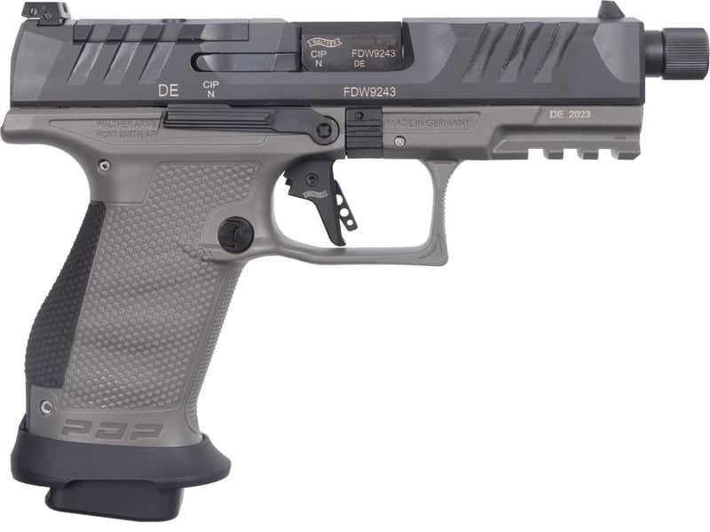 Walther PDP Pro SD Compact 9mm Luger 10+1 4.60" Threaded Barrel Pistol - Tungsten Gray