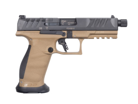 Walther PDP Pro SD 9mm Pistol, 18+1, 5.1" Threaded Barrel, FDE Frame, Flared Magwell