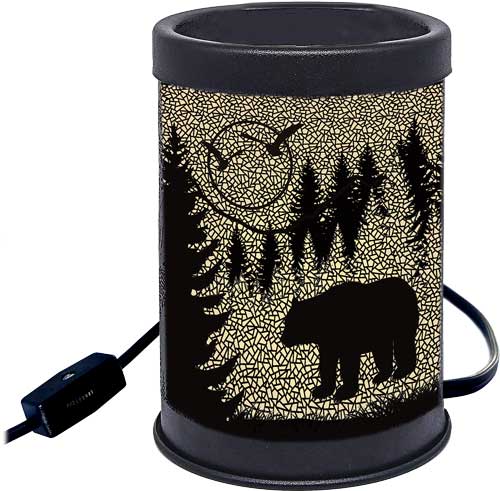 Rivers Edge Bear Silhouette Electric Candle Warmer