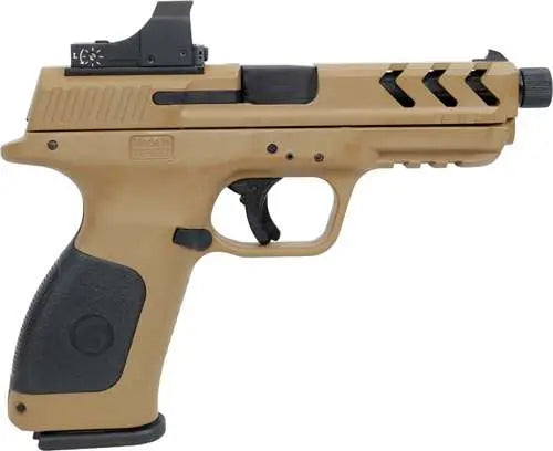 EAA MC28 Polymer 9mm Pistol with Optic Cut, FDE, Threaded Barrel