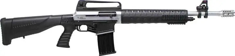 Iver Johnson AR-15 Style 12 Gauge Semi-Auto Shotgun, Black Finish