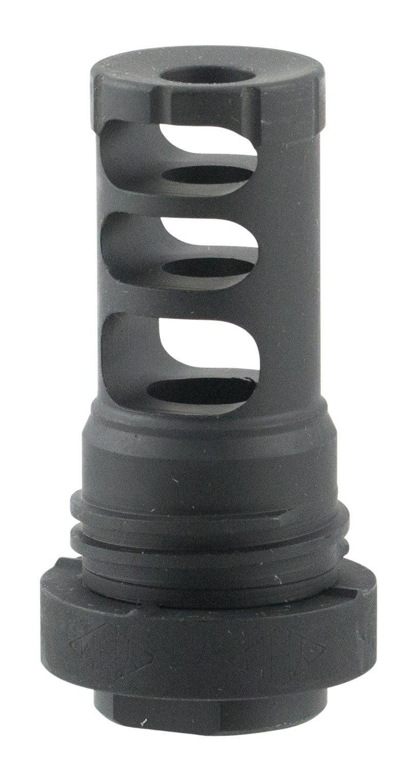 YHM 5M2QD Quick Detach Muzzle Brake Black Steel 1/2"-28 TPI for 5.56x45mm NATO AR