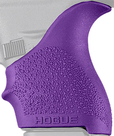 Hogue 18206 Beavertail HandAll Rubber Grip Sleeve in Purple – Fits Glock 42/43