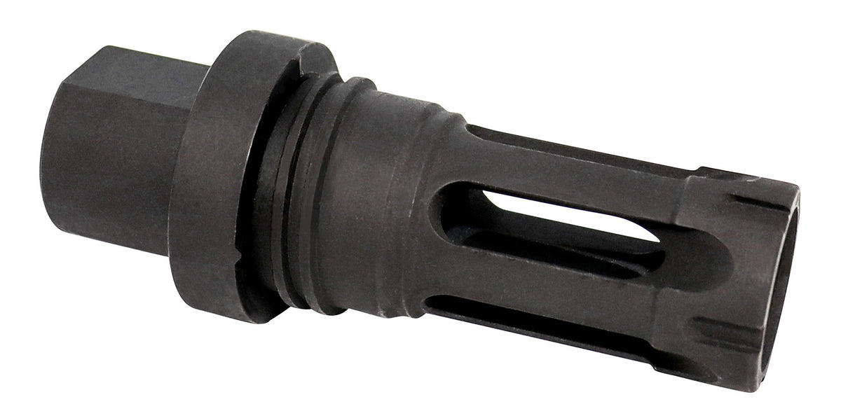 YHM 4302AKA Phantom Quick Detach Flash Hider Black Steel M14x1 LH 30 Cal AK-Platform