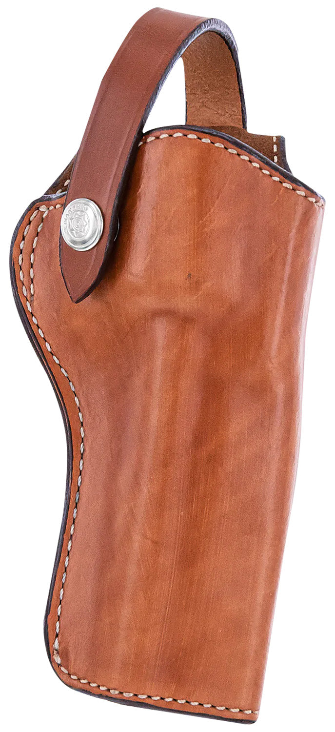 Bianchi 1L Lawman Western OWB Size 02 Tan Leather Belt Loop Holster Compatible w/ Colt New Frontier/Single Action Army 4.75in