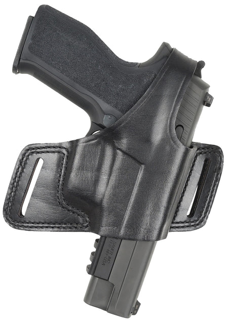 Bianchi 15706 Black Widow Belt Slide Holster Size 01 Black Leather OWB Right Hand Fits S&W J Frame and Taurus 85