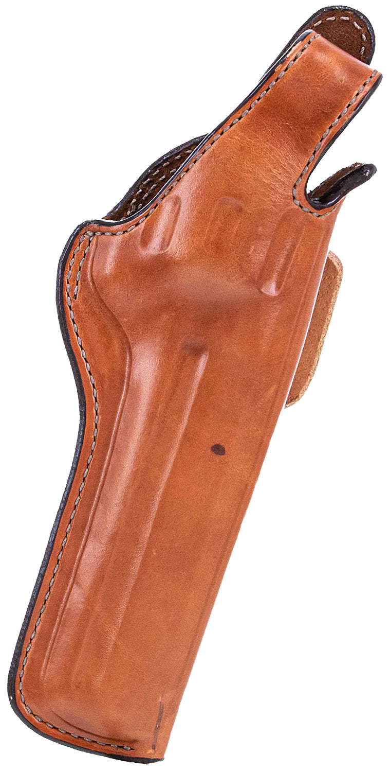 Bianchi 10301 5BHL Thumbsnap OWB Holster Tan Leather Belt Loop Size 01 Right Hand S&W J Frame/Charter Arms 2" Barrel