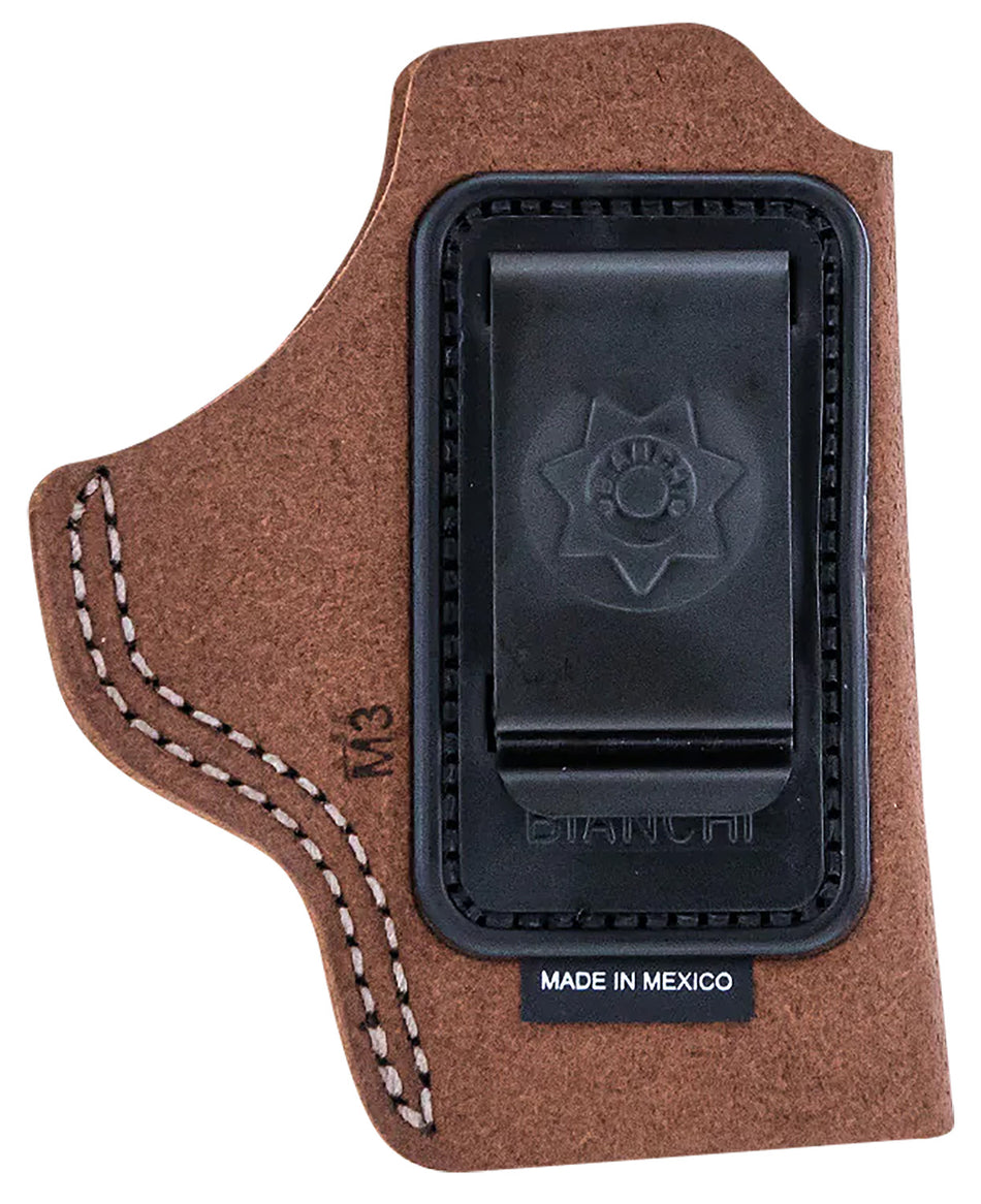 Bianchi 10380 6C IWB Tan Leather Belt Clip Holster Right Hand for 2" Barrel Charter Arms/Colt/Ruger/S&W