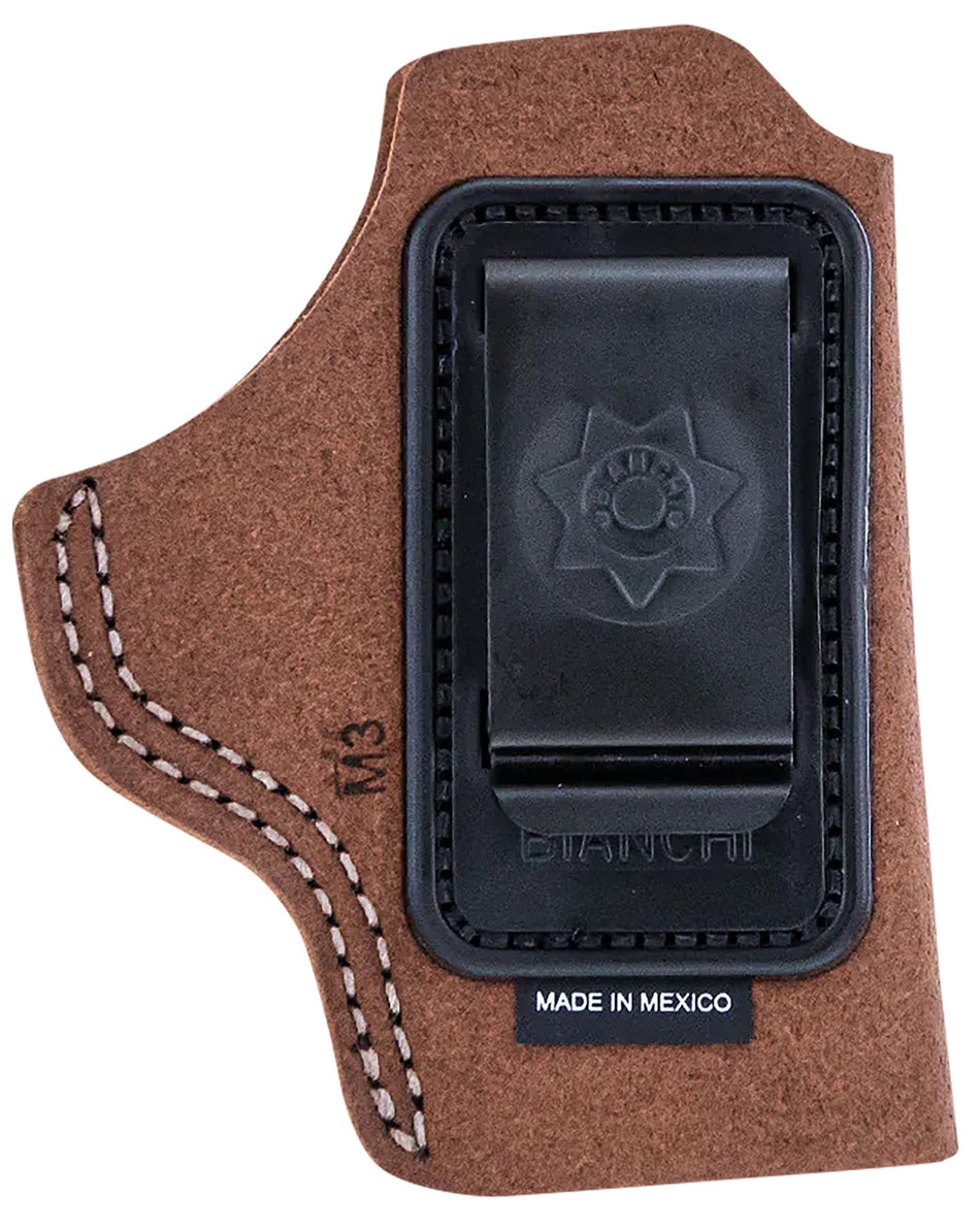 Bianchi 10381 6C IWB Tan Leather Belt Clip Holster Left Hand for 2" Barrel Charter Arms/Colt/Ruger/S&W J-Frame