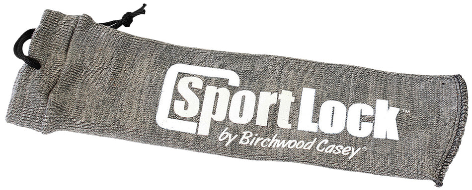 Birchwood Casey 06950 SportLock 15" Gun Sock Gray Cotton Silicone Impregnated Scratch Resistant