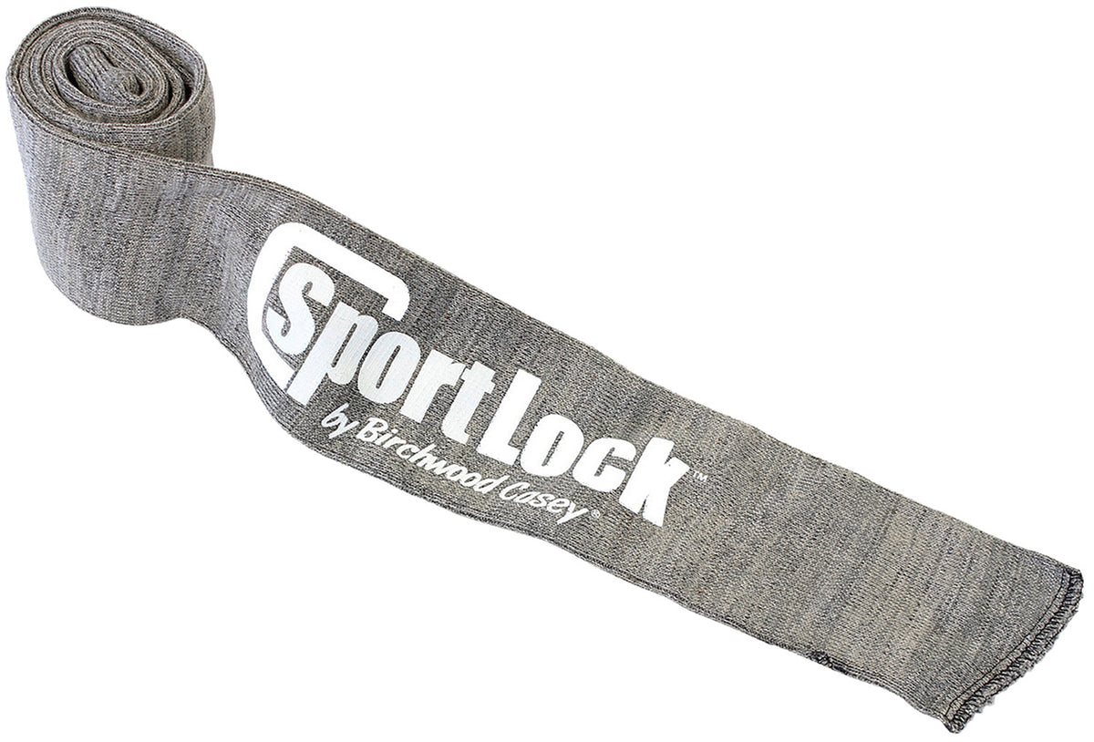 Birchwood Casey 06955 SportLock 53" Long Gun Sock Gray Cotton Silicone Impregnated Scratch Resistant