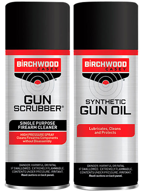 Birchwood Casey Gun Scrubber and Synthetic Gun Oil 2-Pack Aerosol 1.25 oz.
