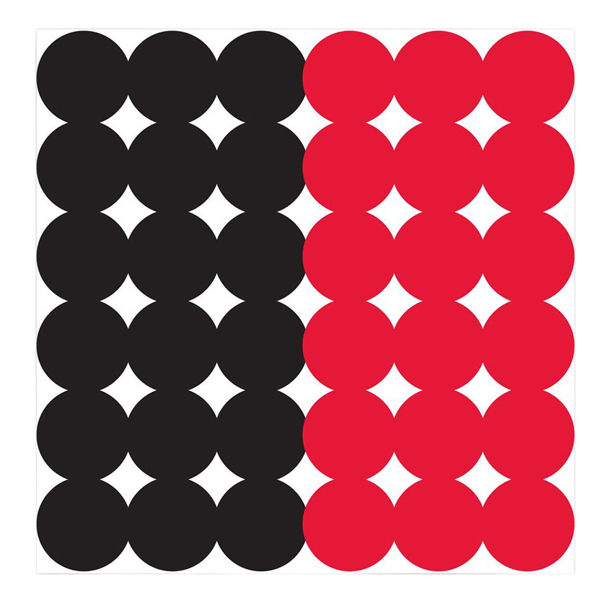 Birchwood Casey 34118 Dirty Bird 1-Inch Adhesive Target Repair Pasters Black and Red 12-Pack