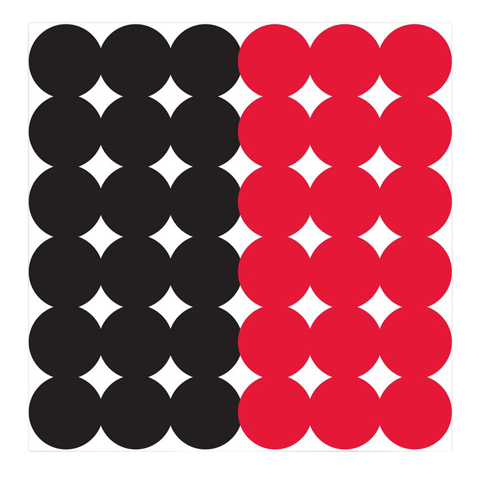 Birchwood Casey 34118 Dirty Bird 1-Inch Adhesive Target Repair Pasters Black and Red 12-Pack