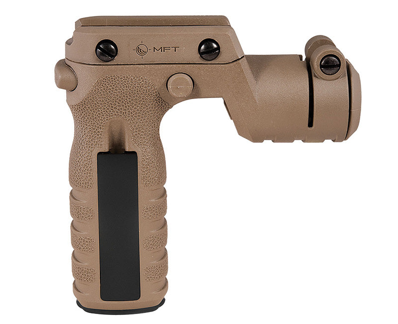 Mission First Tactical React Torch & Vertical Grip, Sand/Dark Earth
