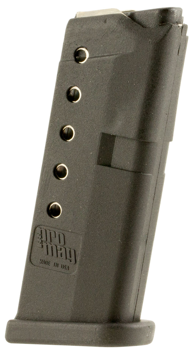 ProMag GLK10 Standard .380 ACP 6rd Mag for Glock 42 Black DuPont Zytel Polymer