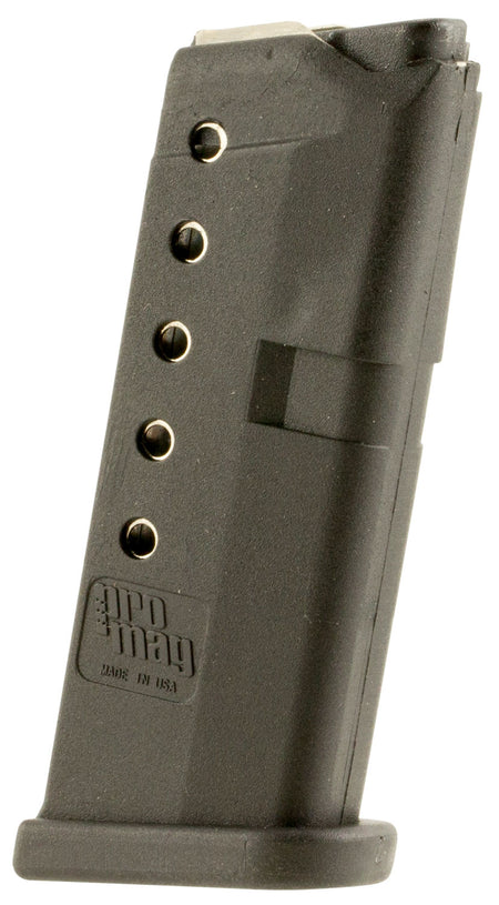 ProMag GLK10 Standard .380 ACP 6rd Mag for Glock 42 Black DuPont Zytel Polymer