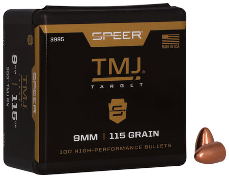 Speer 3995 9mm 115gr Uni-Cor TMJ Pistol Reloading Bullets